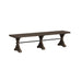 Yellowstone - Dining Bench With Metal Bar Cross - Medium Brown – Dining Benches by Elements International at Furniture Wholesale Plus , Nashville furniture store