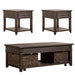 Mill Creek - 3 Piece Living Room Set (Lift Top Cocktail & 2 Drawer End Tables) - Peppercorn – Table Sets by Liberty Furniture at Furniture Wholesale Plus , Nashville furniture store