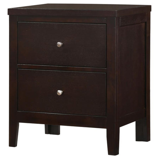 Carlton - 2-Drawer Nightstand - Cappuccino - Premium Accent Nightstands from CoasterEveryday - Just $179! Shop now at Furniture Wholesale Plus  We are the best furniture store in Nashville, Hendersonville, Goodlettsville, Madison, Antioch, Mount Juliet, Lebanon, Gallatin, Springfield, Murfreesboro, Franklin, Brentwood
