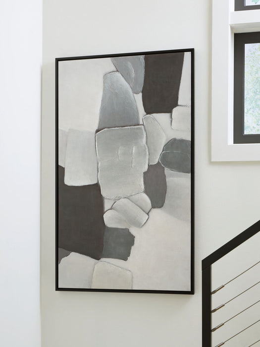 Adilson - Wall Art - White / Gray / Black – Canvas Art by Signature Design by Ashley® at Furniture Wholesale Plus , Nashville furniture store