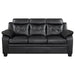 Finley - Upholstered Padded Arm Tufted Sofa - Black – Stationary Sofas by CoasterEveryday at Furniture Wholesale Plus , Nashville furniture store