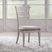 Backroads - Ladder Back Side Chair - Weathered White & Parchment – Side Chairs by Liberty Furniture at Furniture Wholesale Plus , Nashville furniture store