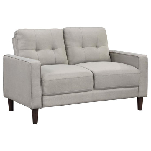 Bowen - Upholstered Track Arm Tufted Loveseat – Stationary Loveseats by Coaster Fine Furniture at Furniture Wholesale Plus , Nashville furniture store