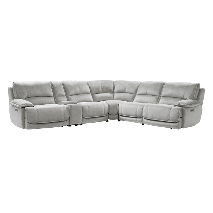 Olsen - 6 Piece Power Sectional – Reclining Sectionals by Steve Silver Furniture at Furniture Wholesale Plus , Nashville furniture store