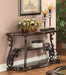 Laney - Scrollwork Entryway Sofa Console Table - Deep Merlot – Console Tables by CoasterEssence at Furniture Wholesale Plus , Nashville furniture store