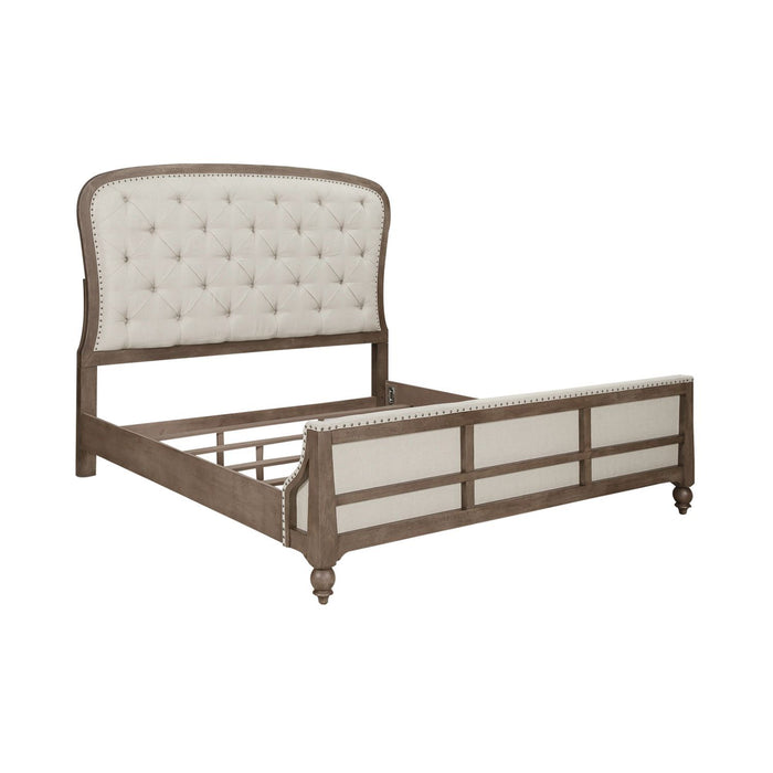Americana Farmhouse - Shelter Bed – Upholstered Beds by Liberty Furniture at Furniture Wholesale Plus , Nashville furniture store