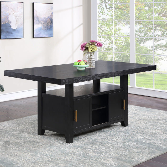 Yves - Dining Table - Black – Dining Tables by Steve Silver Furniture at Furniture Wholesale Plus , Nashville furniture store