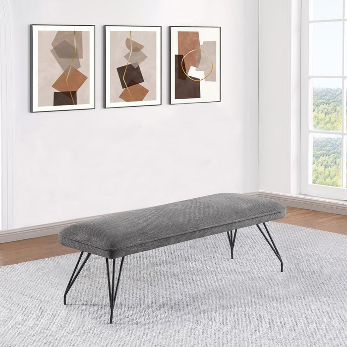 Dodson - Fabric Upholstered Dining Bench – Upholstered Benches by Coaster Fine Furniture at Furniture Wholesale Plus , Nashville furniture store