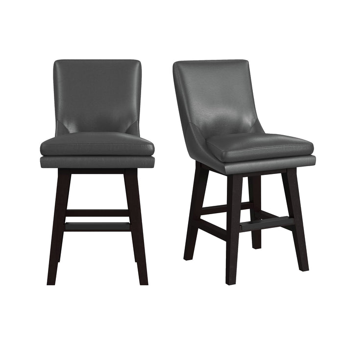 Villanova - Swivel PU Counter Stool (Set of 2) – Stool Sets by Elements International at Furniture Wholesale Plus , Nashville furniture store