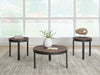 Horizon Hills - Occasional Table Set (Set of 3) - Brown / Black – Table Sets by Signature Design by Ashley® at Furniture Wholesale Plus , Nashville furniture store