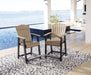 Fairen Trail - Barstool (Set of 2) - Black / Driftwood – Stool Sets by Signature Design by Ashley® at Furniture Wholesale Plus , Nashville furniture store