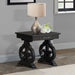 Stone - Chairside Table With PU Base - Dark Walnut – Chair Side Tables by Elements International at Furniture Wholesale Plus , Nashville furniture store
