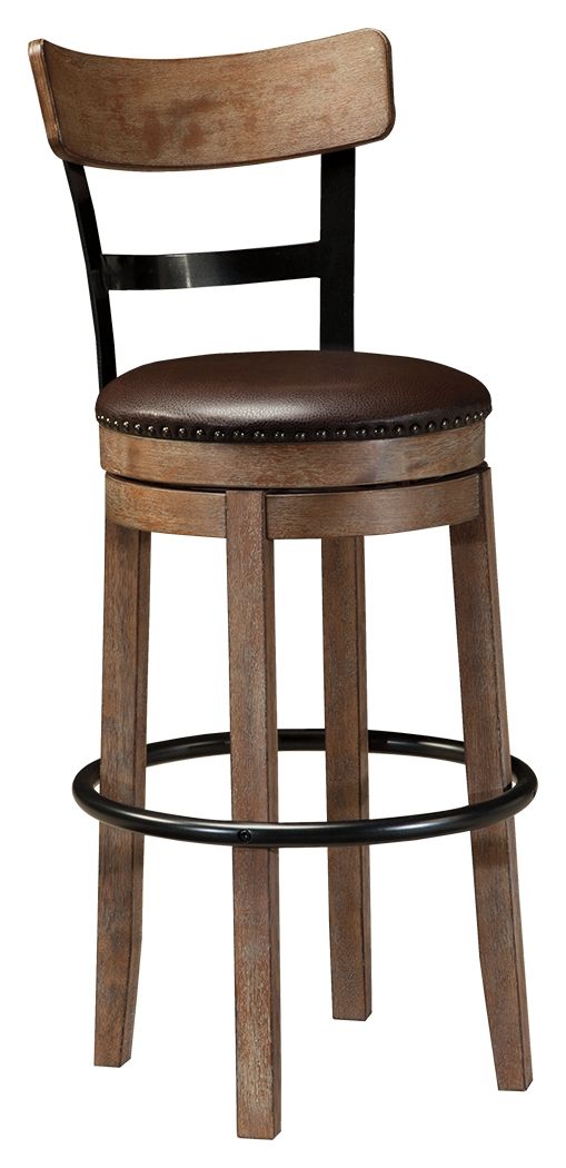 Pinnadel - Swivel Barstool - Premium Counter Height (24"-27") from Signature Design by Ashley® - Just $208! Shop now at Furniture Wholesale Plus  We are the best furniture store in Nashville, Hendersonville, Goodlettsville, Madison, Antioch, Mount Juliet, Lebanon, Gallatin, Springfield, Murfreesboro, Franklin, Brentwood