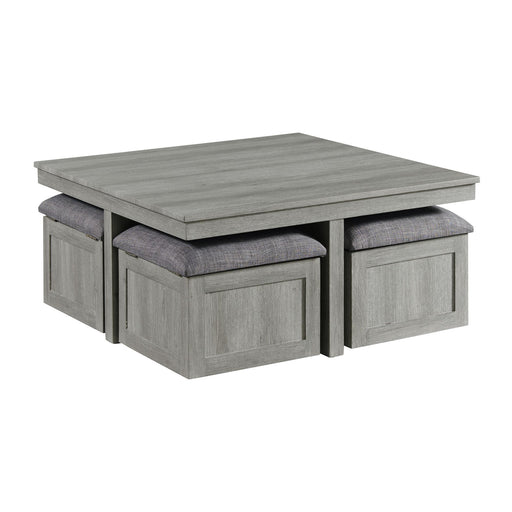 Uster - 2 Piece Occasional Set (Coffee Table And End Table) - Light Gray – Table Sets by Elements International at Furniture Wholesale Plus , Nashville furniture store