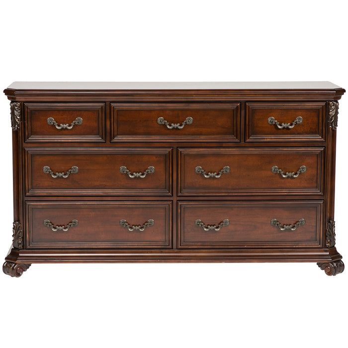 Messina Estates - 7 Drawer Dresser - Dark Brown – Dressers by Liberty Furniture at Furniture Wholesale Plus , Nashville furniture store