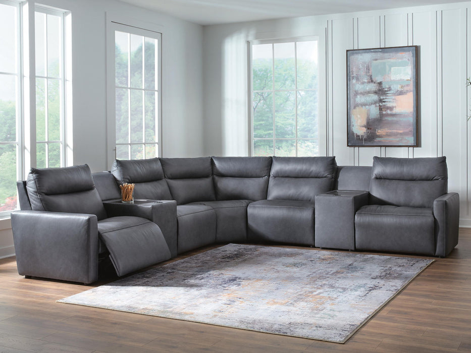 ModZ - Power Reclining Sectional – Reclining Sectionals by Benchcraft® at Furniture Wholesale Plus , Nashville furniture store