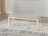 Robbinsdale - Large Upholstered Dining Room Bench - Antique White – Upholstered Benches by Signature Design by Ashley® at Furniture Wholesale Plus , Nashville furniture store