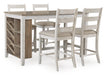 Skempton - Rectangular Counter Table With Storage - White – Counter Tables by Signature Design by Ashley® at Furniture Wholesale Plus , Nashville furniture store