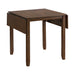 Alex - 3 Piece Dining Set With Drop Leaf Table - Espresso – 3 Piece Dining Room Sets by Elements International at Furniture Wholesale Plus , Nashville furniture store