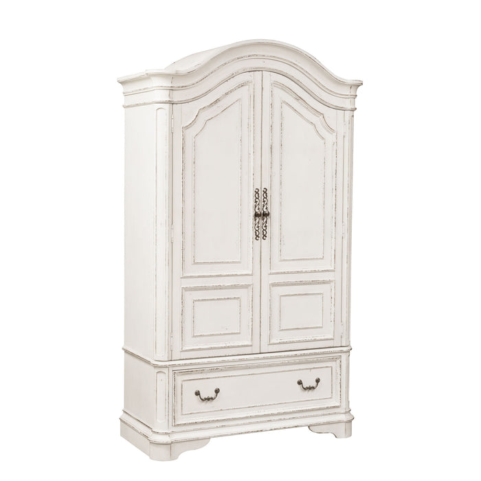 Magnolia Manor - Armoire - Antique White – Wardrobes by Liberty Furniture at Furniture Wholesale Plus , Nashville furniture store