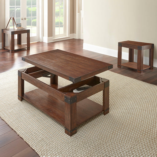 Arusha - 3 Piece Table Set - Brown – Table Sets by Steve Silver Furniture at Furniture Wholesale Plus , Nashville furniture store