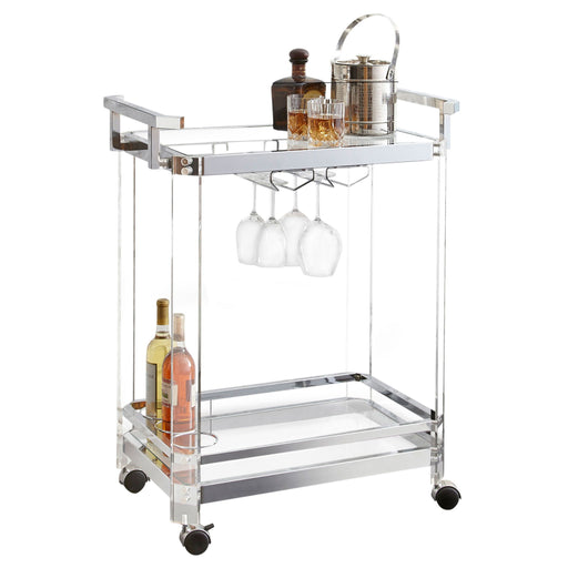 Aerin - Server Cart – Bar Carts by Steve Silver Furniture at Furniture Wholesale Plus , Nashville furniture store