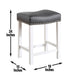 Zermatt - Counter Stool (Set of 2) - White - Premium Stool Sets from Steve Silver Furniture - Just $219! Shop now at Furniture Wholesale Plus  We are the best furniture store in Nashville, Hendersonville, Goodlettsville, Madison, Antioch, Mount Juliet, Lebanon, Gallatin, Springfield, Murfreesboro, Franklin, Brentwood