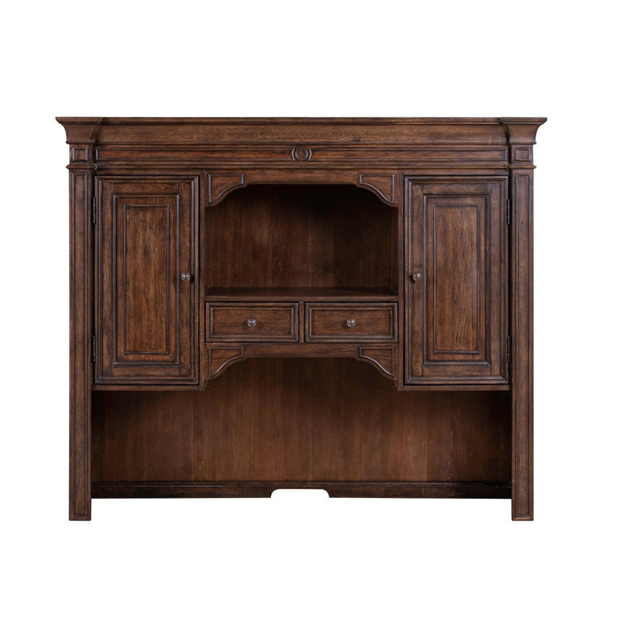 Providence Park - Jr Executive Credenza Hutch - Chateau Brown – Hutches by Liberty Furniture at Furniture Wholesale Plus , Nashville furniture store