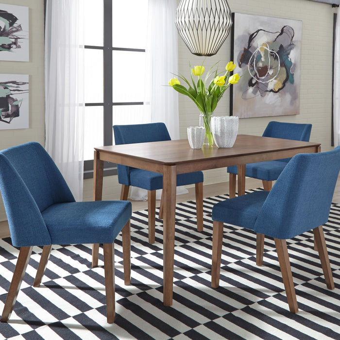 Space Savers - 5 Piece Rectangular Table Set - Walnut – 5 Piece Dining Room Sets by Liberty Furniture at Furniture Wholesale Plus , Nashville furniture store