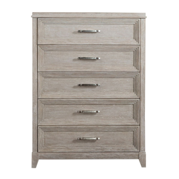Belmar - 5 Drawer Chest - Washed Taupe – Accent Chests by Liberty Furniture at Furniture Wholesale Plus , Nashville furniture store