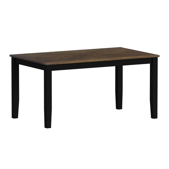 Brooks - 6 Piece Dining Set With Table, 4 Wood Back And Upholstered Seat Chairs, And Bench – 6 Piece Dining Room Sets by Elements International at Furniture Wholesale Plus , Nashville furniture store