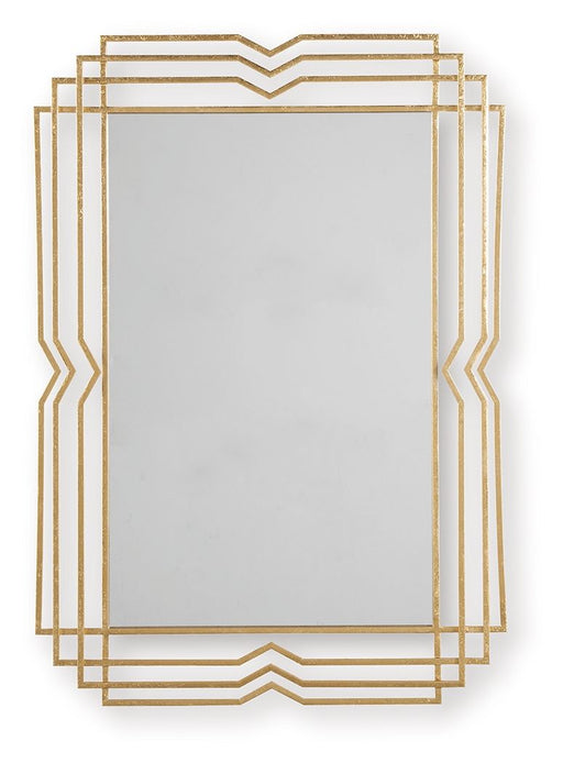 Claybrook - Accent Mirror - Gold Finish – Accent Mirrors by Signature Design by Ashley® at Furniture Wholesale Plus , Nashville furniture store