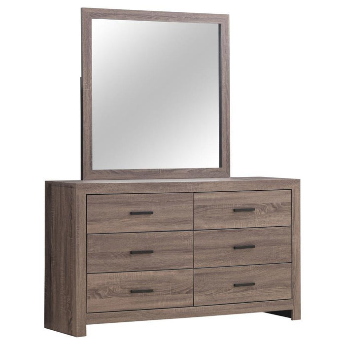 Brantford - 6-Drawer Dresser With Mirror – Dresser & Mirror by CoasterEveryday at Furniture Wholesale Plus , Nashville furniture store