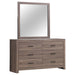 Brantford - 6-Drawer Dresser With Mirror – Dresser & Mirror by CoasterEveryday at Furniture Wholesale Plus , Nashville furniture store