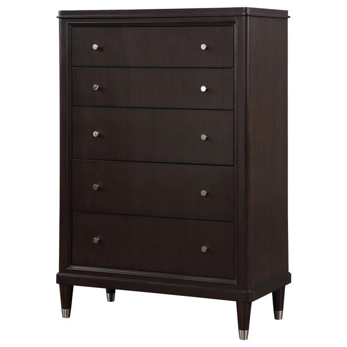 Emberlyn - 5-Drawer Bedroom Chest - Brown – Accent Chests by Coaster Fine Furniture at Furniture Wholesale Plus , Nashville furniture store