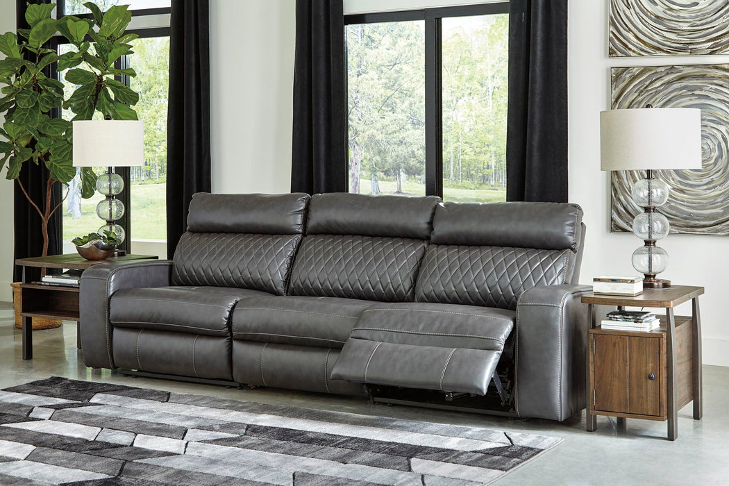 Samperstone - Power Reclining Sectional – Reclining Sectionals by Signature Design by Ashley® at Furniture Wholesale Plus , Nashville furniture store
