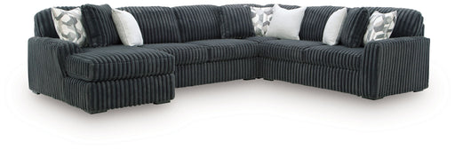 Midnight-Madness - Sectional - Gunmetal – Stationary Sectionals by Signature Design by Ashley® at Furniture Wholesale Plus , Nashville furniture store