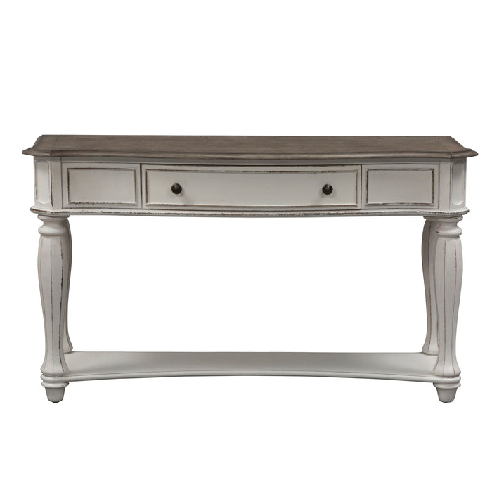 Magnolia Manor - Sofa Table - Antique White – Sofa Tables by Liberty Furniture at Furniture Wholesale Plus , Nashville furniture store