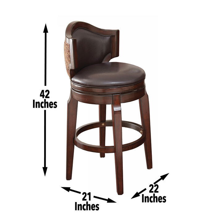 Jasper - Bar Chair (Set of 2) - Dark Brown – Chair Sets by Steve Silver Furniture at Furniture Wholesale Plus , Nashville furniture store