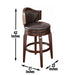 Jasper - Bar Chair (Set of 2) - Dark Brown – Chair Sets by Steve Silver Furniture at Furniture Wholesale Plus , Nashville furniture store