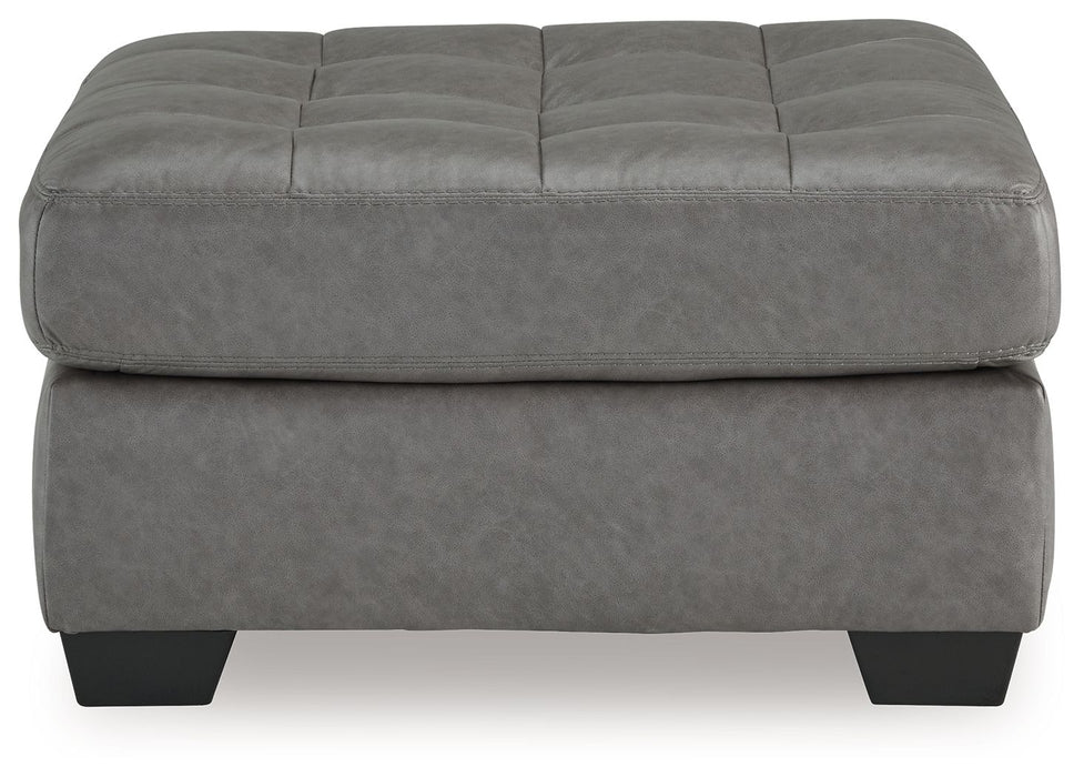 Clairette Court - Oversized Accent Ottoman - Alloy – Accent Ottomans by Benchcraft® at Furniture Wholesale Plus , Nashville furniture store