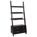 Colella - 5-Shelf Storage Ladder Bookshelf - Cappuccino – Ladder Bookcases by CoasterEveryday at Furniture Wholesale Plus , Nashville furniture store