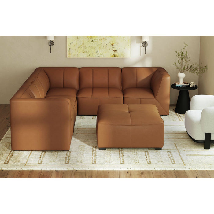 Blake - Modular 6 Piece Living Room Set - Pebble Tan – 2 Piece Living Room Sets by Elements International at Furniture Wholesale Plus , Nashville furniture store
