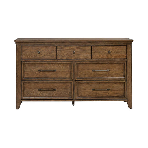 Carolina Park - 7 Drawer Dresser - Amber Brown – Dressers by Liberty Furniture at Furniture Wholesale Plus , Nashville furniture store