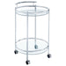 Chrissy - Round Glass Shelf Metal Bar Cart - Premium Bar Carts from CoasterEveryday - Just $179! Shop now at Furniture Wholesale Plus  We are the best furniture store in Nashville, Hendersonville, Goodlettsville, Madison, Antioch, Mount Juliet, Lebanon, Gallatin, Springfield, Murfreesboro, Franklin, Brentwood