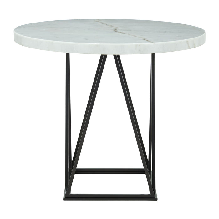 Riko - Round Counter Height Dining Table - White – Counter Tables by Elements International at Furniture Wholesale Plus , Nashville furniture store