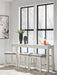 Robbinsdale - Rectangular Dining Room Counter Table Set (Set of 4) - Antique White – 4 Piece Dining Room Sets by Signature Design by Ashley® at Furniture Wholesale Plus , Nashville furniture store