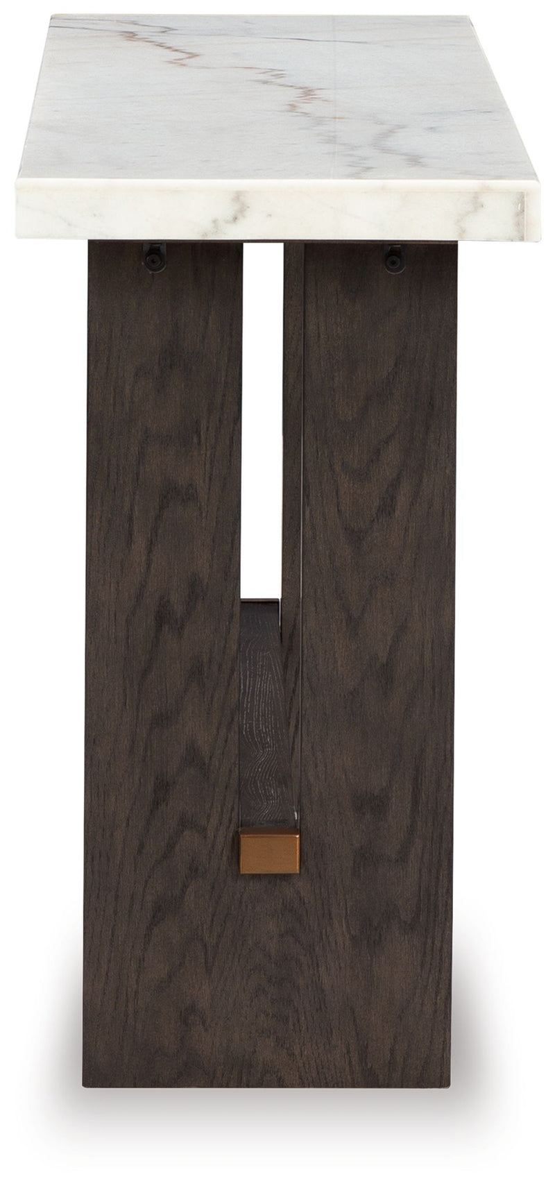 Burkhaus - Sofa Table - White / Dark Brown – Sofa Tables by Signature Design by Ashley® at Furniture Wholesale Plus , Nashville furniture store