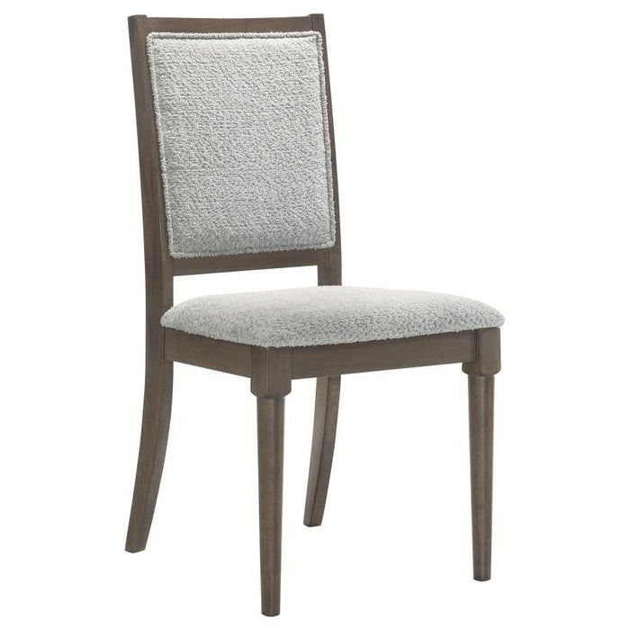 Onslow - Upholstered Dining Side Chair (Set of 2) - Dark Brown – Chair Sets by Coaster Fine Furniture at Furniture Wholesale Plus , Nashville furniture store