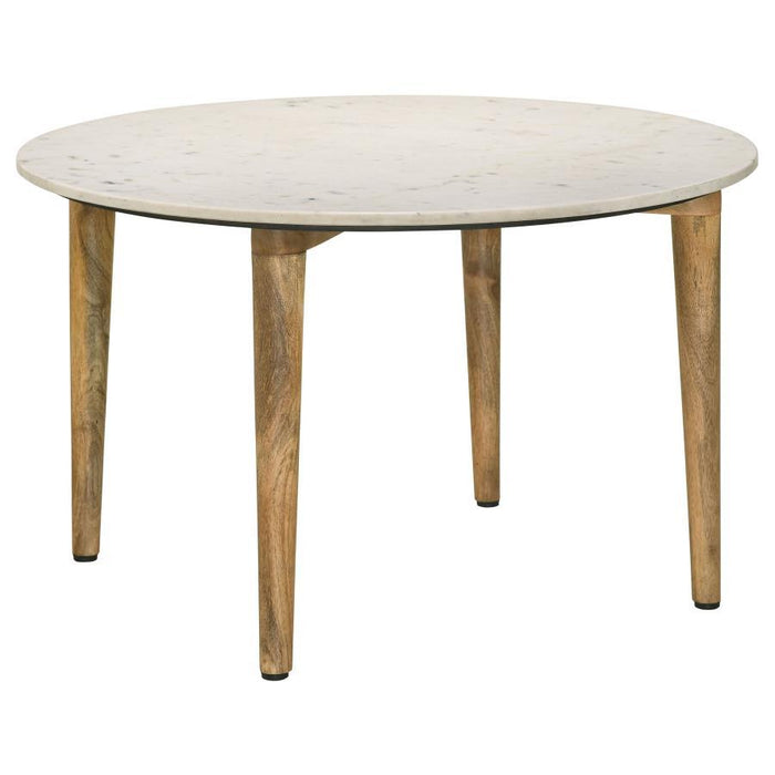 Aldis - Round Marble Top Table – End Tables by Coaster Fine Furniture at Furniture Wholesale Plus , Nashville furniture store